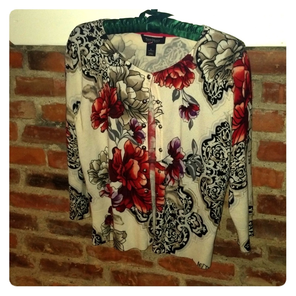 White House Black Market Large cardigan sweater